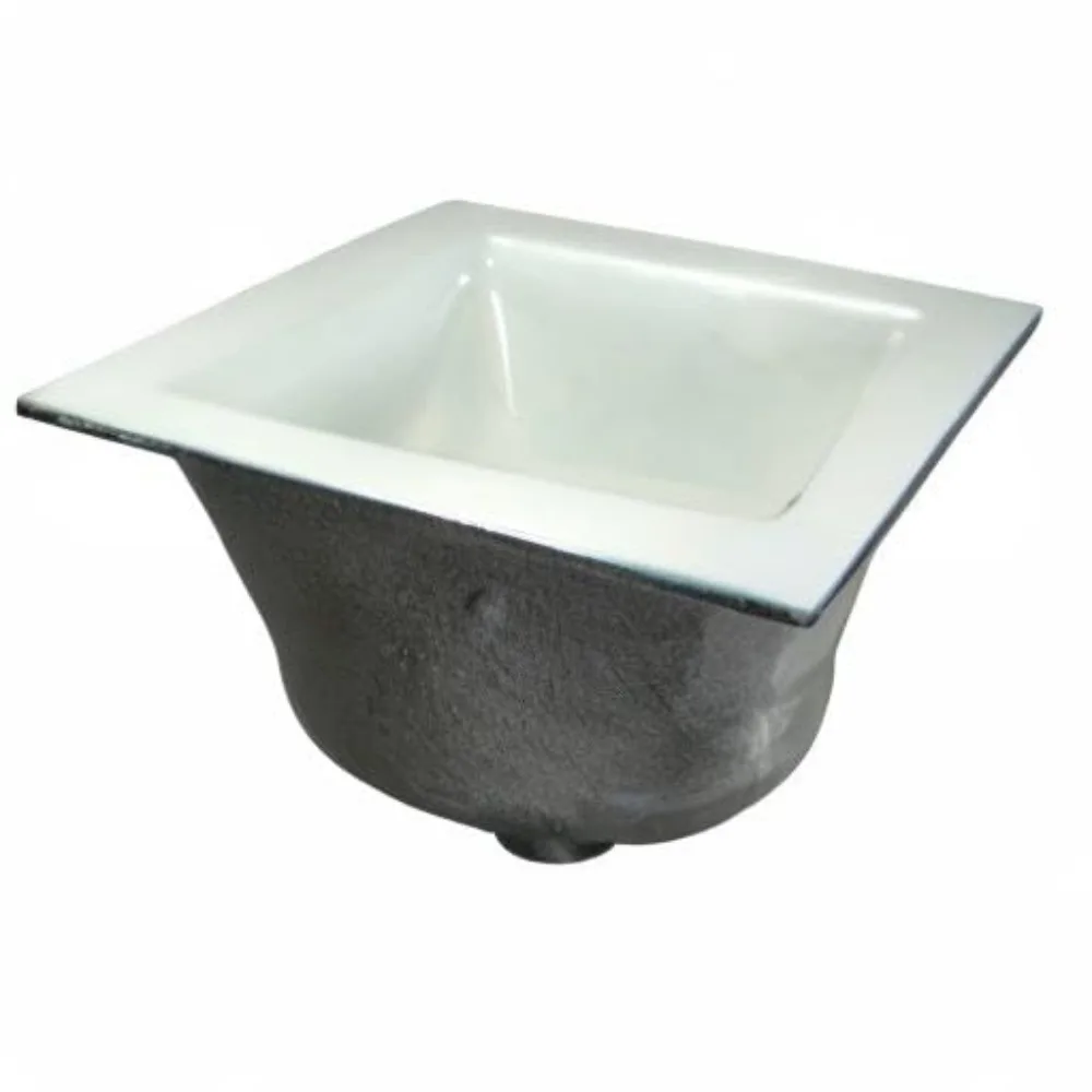 Bodenspüle ohne Nabe, 6 Sumpftiefe, 12 x 12, 3 Anschlüsse, A.R.C. Zertifiziertes, robustes Entwässerungssystem