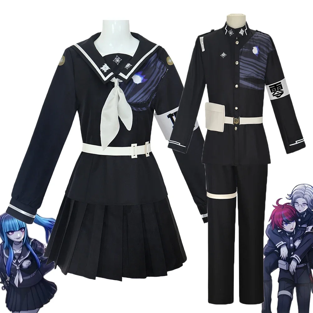 

Game The Hundred Line Amemiya Darumi Sumino Takumi Cosplay Costume Men Women Shirt Pants Skirt Suit Uniform Halloween Clothes