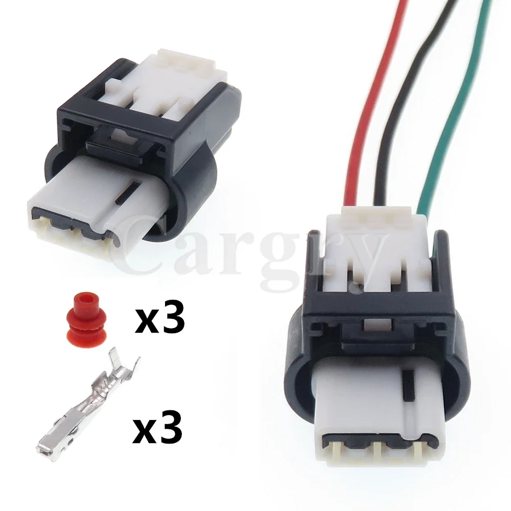 

1 Set 3P 6189-7675 AC Assembly Car Wire Connector Automobile Cable Harness Waterproof Plug Auto Wiring Socket