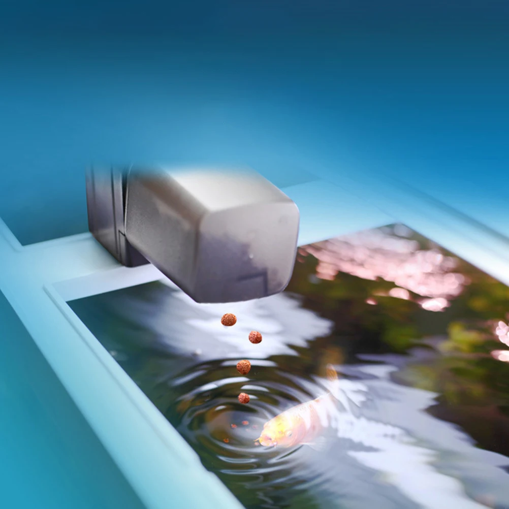 

1Pcs Automatic Fish Feeder Adjustable Timer LCD Display Auto Food Dispenser for Aquarium Fish Tank Electric Feeding Device