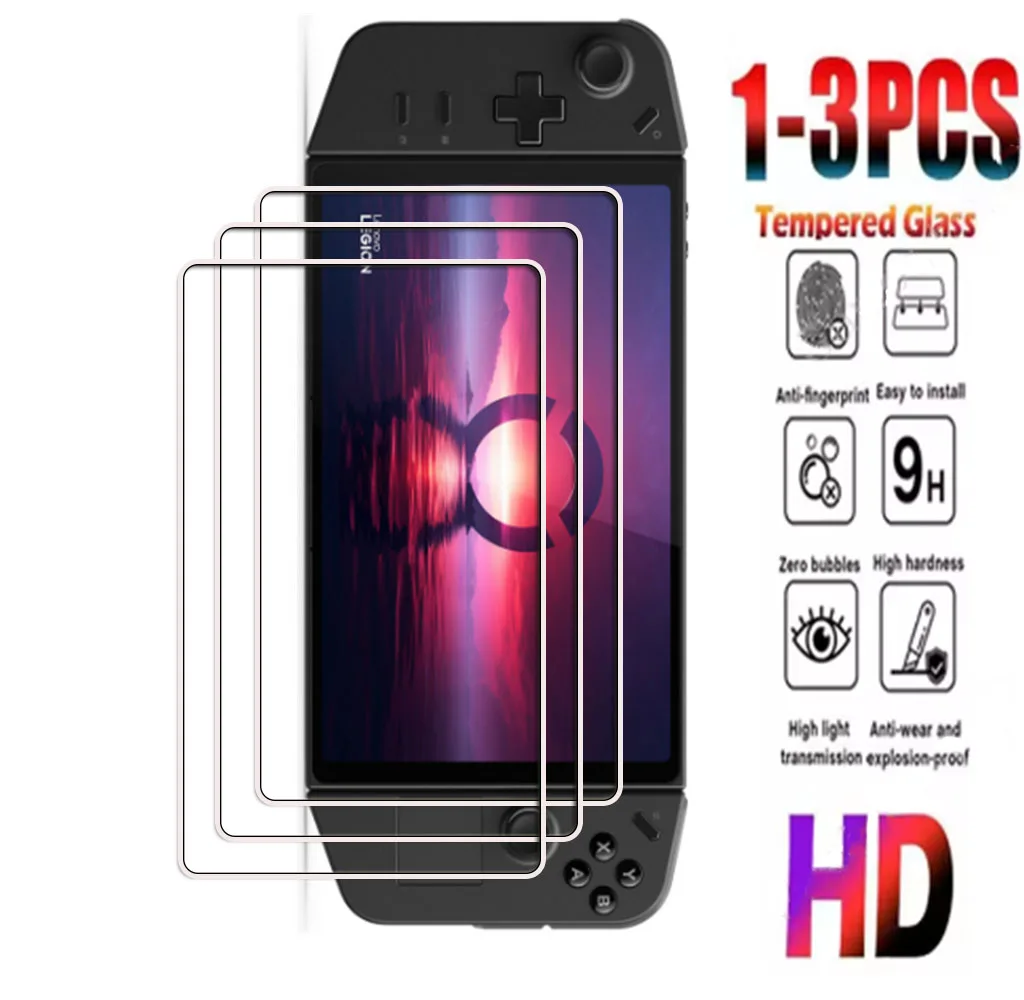 1-3PCS 9H HD gehärtetes Glas für Lenovo Legion Go (8,8 Zoll) 2023 Legion Go 2 Härtegrad HD Anti-Fingerprint-Displayschutzfolie