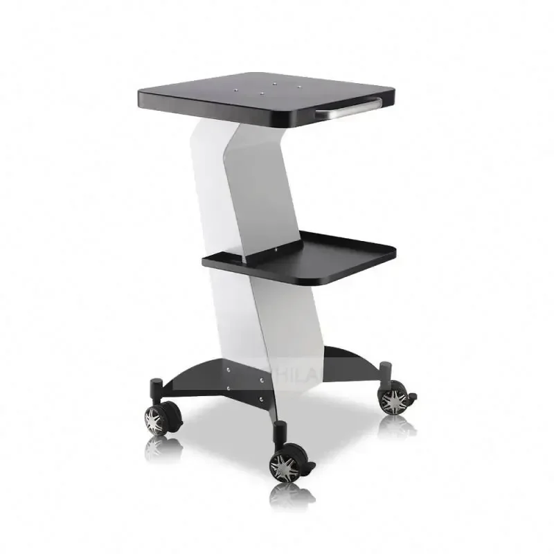 Multi-functional Desktop Beauty Instrument Trolley Medical Instrument Shelf Double Mobile Small Bubble Tool Trolley