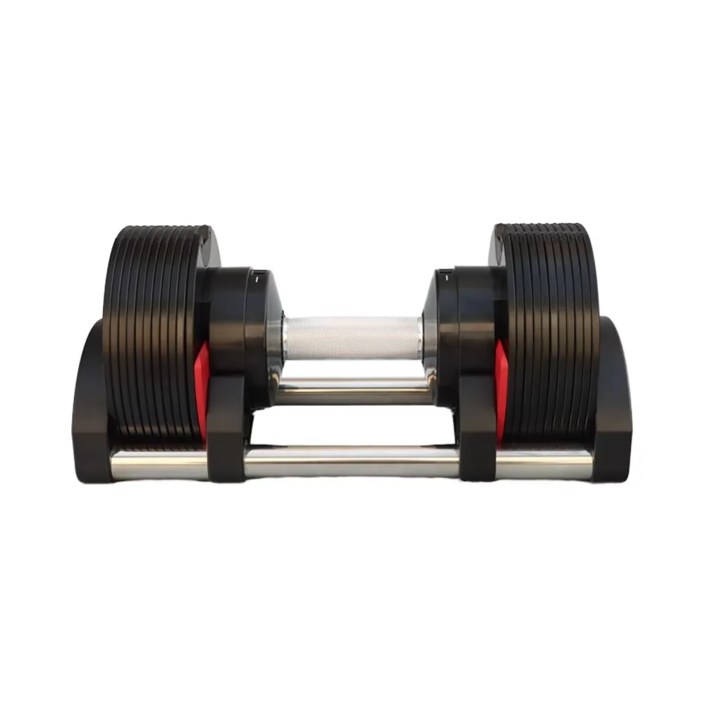 

Adjustable Steel Dumbbells 1kg Increment Custom Weight Features for Home Fitness & Strength Home Gym Use