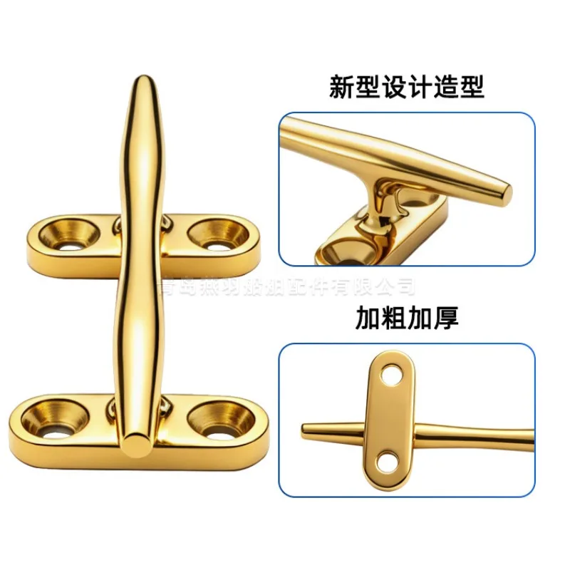 316 stainless steel gold titanium plated marine hardware accessories speedboat yacht mooring column round cable bolt