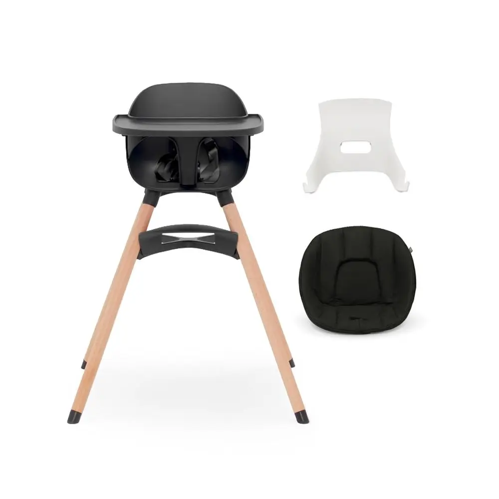 

Convertible Wooden High Chair for Babies & Toddlers with Infant Support, Cushion, Grows with Child, Dishwasher Safe Tray, Adjust