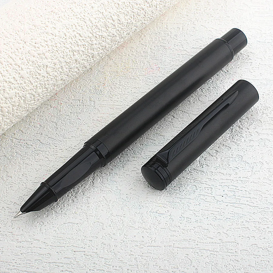 1 PC Fountain Pen, Stylish and Sturdy,Mechanical Feel,Metallic Touch,Luxury Pen,Professional Matte Black Metal Pen,Gifting