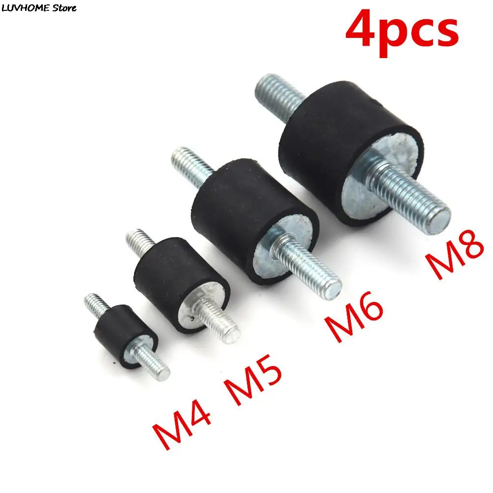 4pcs/lot Anti Vibration Silentblock Boat Car Bobbin  Rubber Mounts Male Tools M4 M5 M6 M8