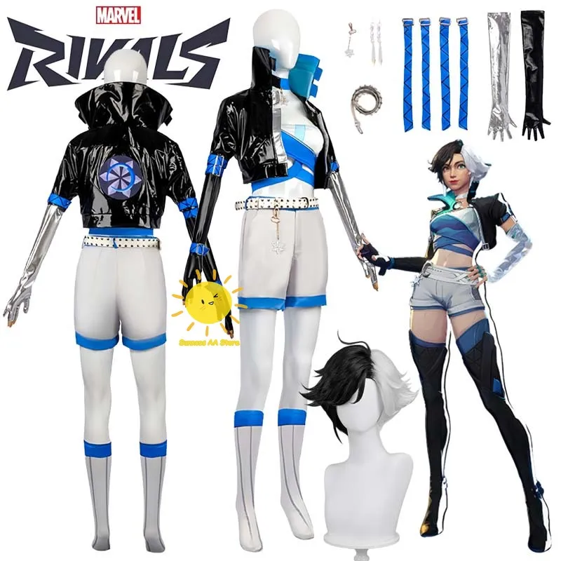 BEAST KINGDOM Spiel Marvel Rivals Cosplay Kostüme Luna Schnee Cosplay Anzüge Handschuhe Zubehör Halloween Karneval Cos Erwachsene Frauen
