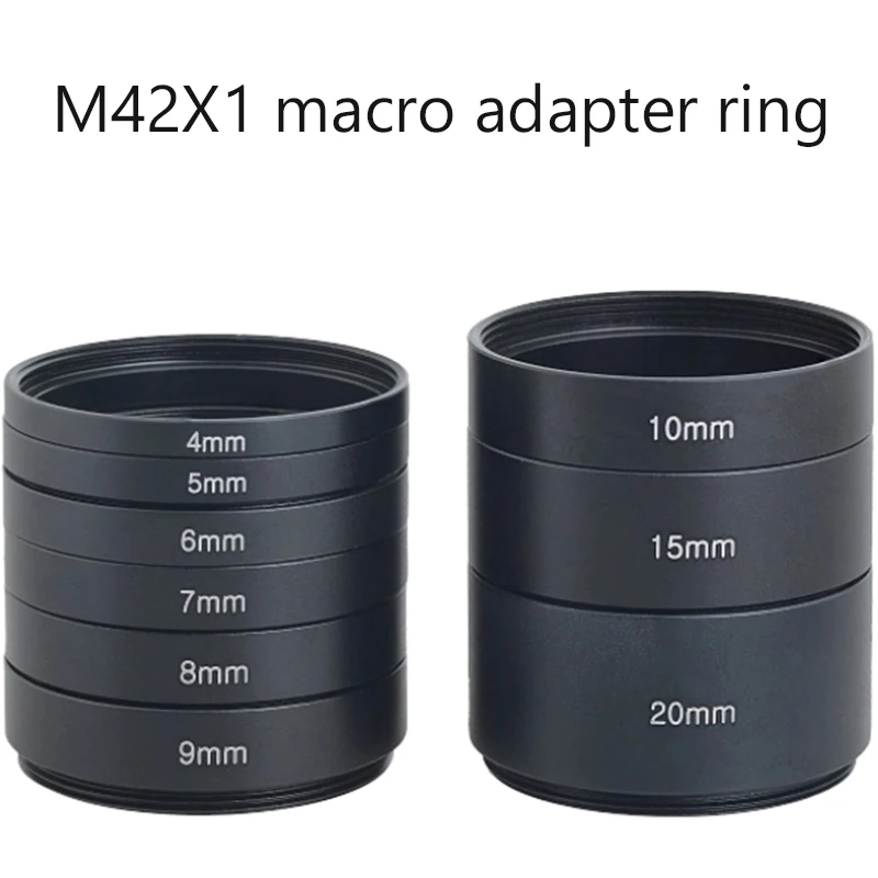 Metal extension ring M42*1 M42X1mm M42 to M42 adapter ring Macro ring 4mm 5mm 6mm 7mm 8mm 9mm 10mm 15mm 20mm