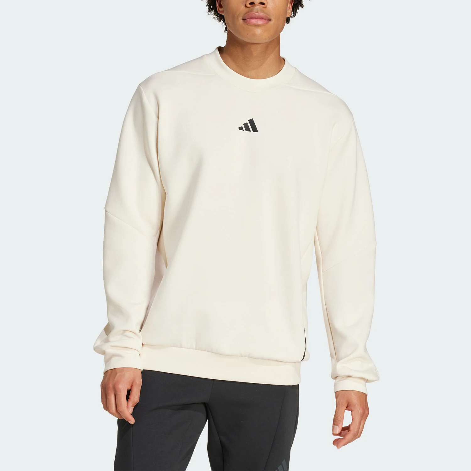 

Adidas genuine D4T CREW SWEATS Men's Sports Fitness Sweatshirt JJ4644