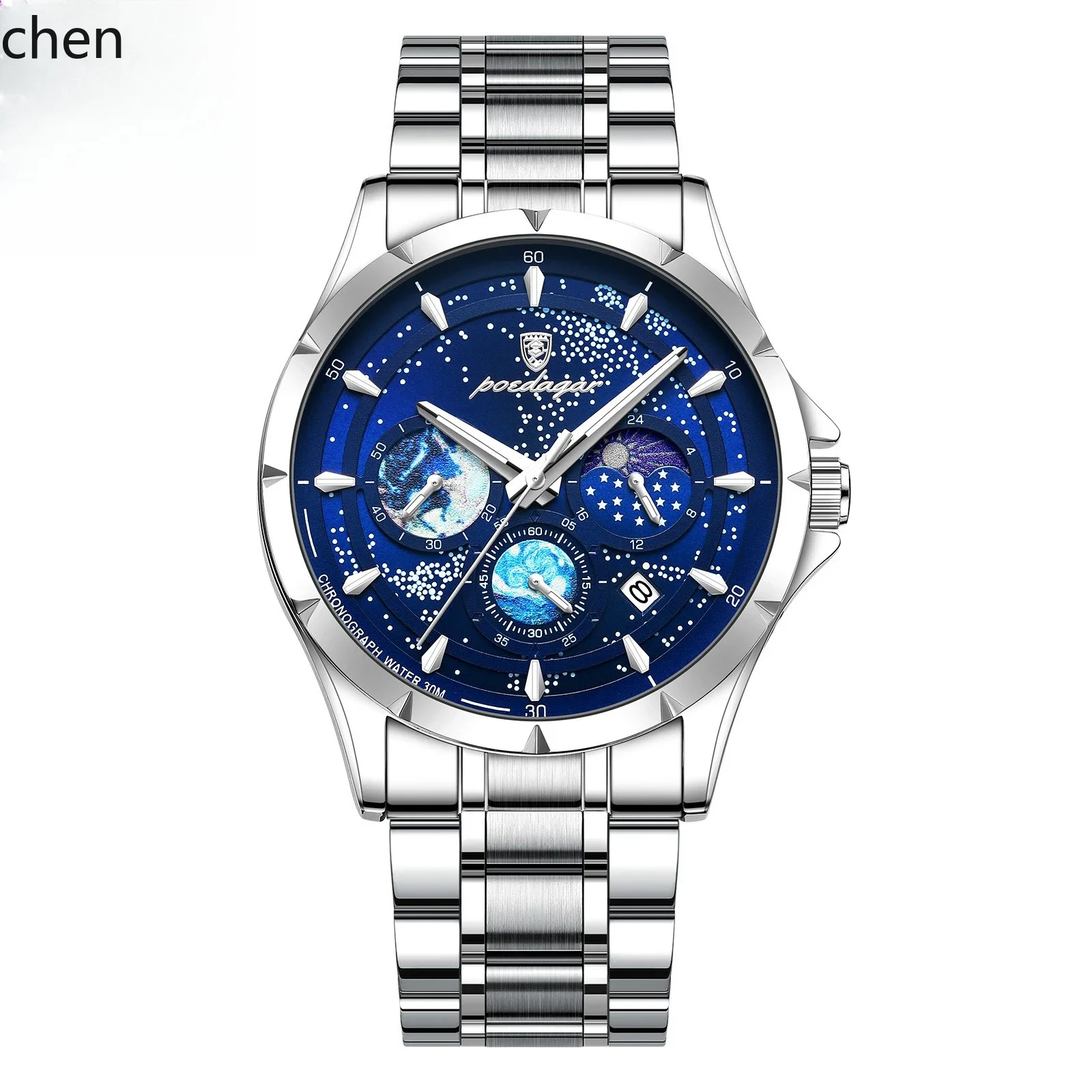 

W5.9 New Multifunctional Luminous Men's Watch Waterproof Quartz Watch