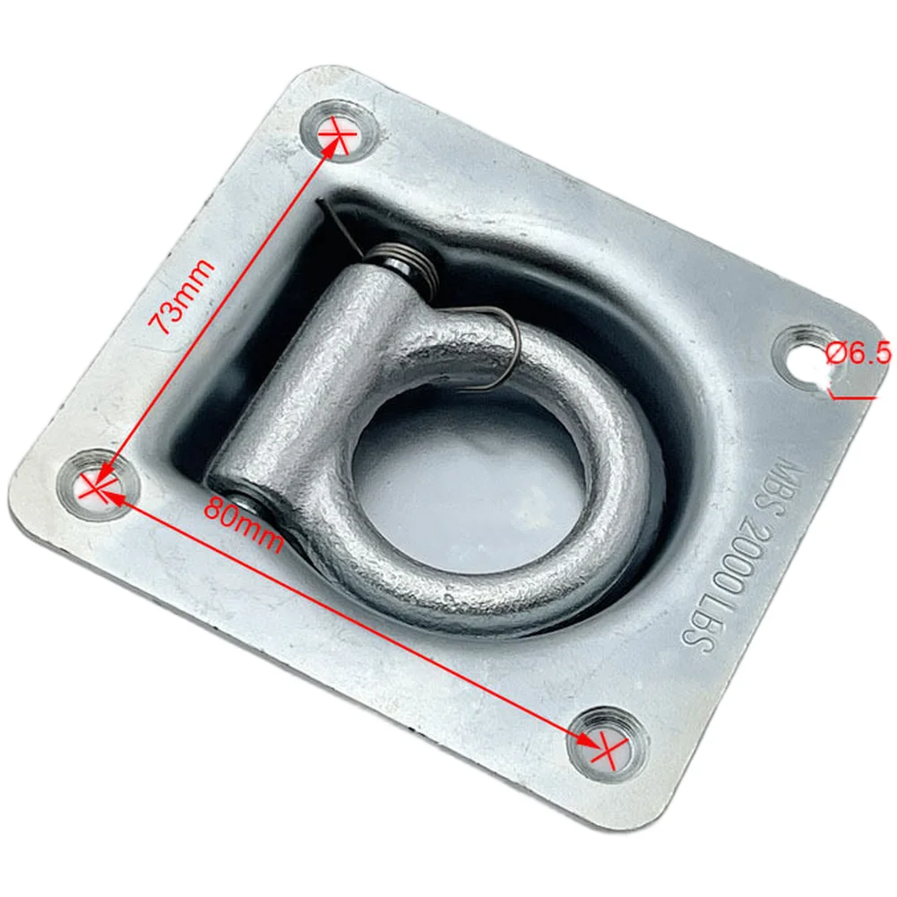 

Heavy Duty Van Floor Anchor Built In D Ring Tie Down Anchor for Trailers and RV Accessories Stainless Steel 2000 lbs Capacity