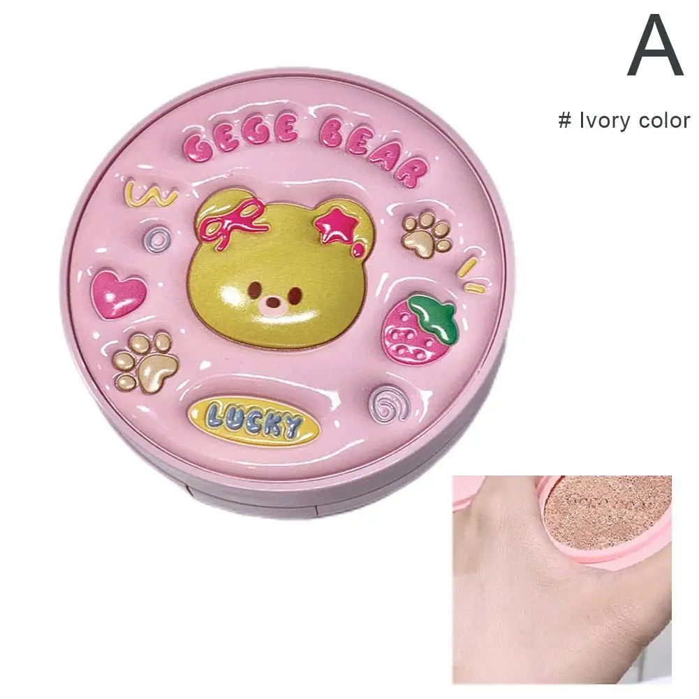 투명 에어 쿠션 BB 크림 경량 천연 컨실러 커버리지 에어 쿠션 메이크업 D7H5를위한 섬세한 파우더