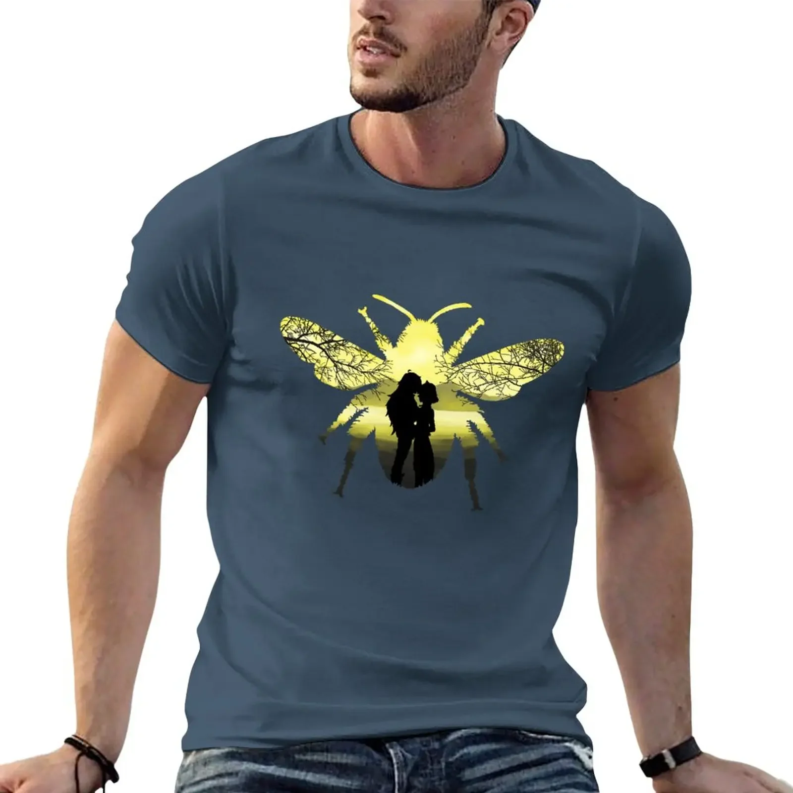 bumbleby sunset T-Shirt plain blacks anime big and tall t shirts for men