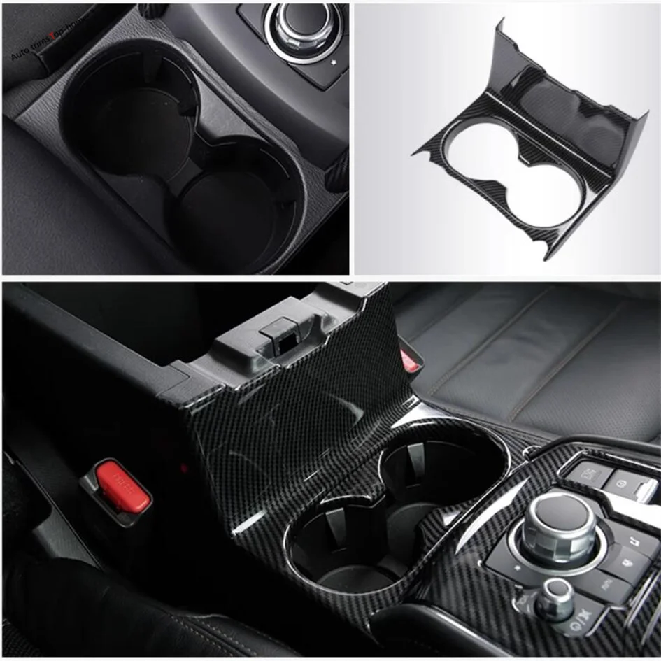 Central Control Gear Shift Water Cup Bottle Holder Decoration Panel Cover Trim For Mazda CX-5 CX5 2017 - 2024 Car Accessories