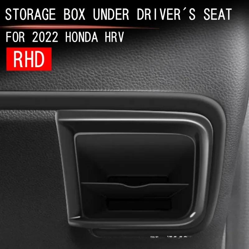 Car Driver Seat Organizer Tray Storage Box for Honda HR-V HRV Interior Accessories 2021 2022 2023 2024 for Right Hand Drive