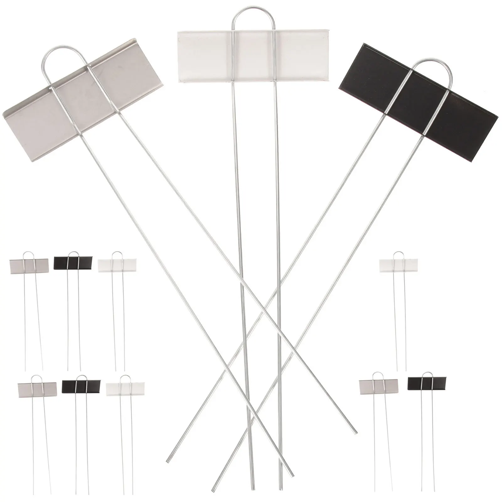 

12Pcs Metal Plant Markers Smooth Double-Sided Garden Labels for Potted Plants Nursery Greenhouse Vegetable Tags