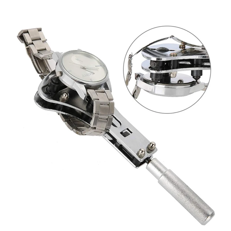 Watch Back Case Opener Repair Tool  Battery Replacement and Movement Holder 3 Point Wrench Screw Case Remover Tool