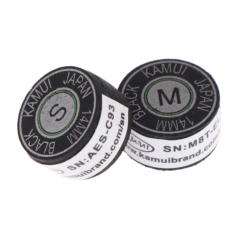 1Pc 14MM SS/S/M/H pointe de queue de billard de qualité pointe de queue en cuir tête de queue à neuf boules pointe de queue de billard accessoires de billard