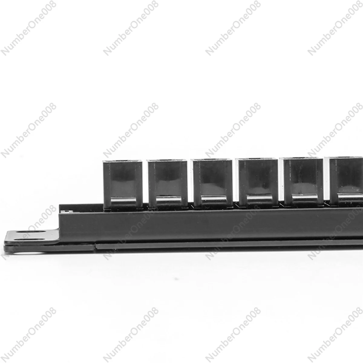 Best 19Inch 1U Cabinet Rack Pass-Through 24 Port CAT6 Patch Panel RJ45 contact port(RJ45 contact port) Modular Frame