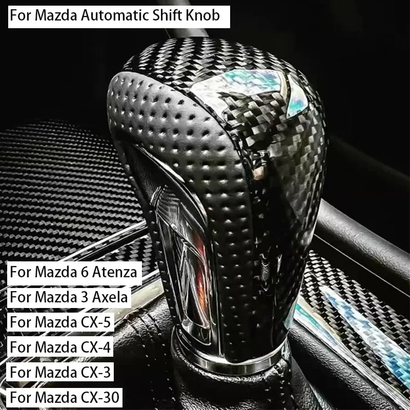 Automatic Shift Knob For Mazda 6 Atenza Mazda 3 Axela Mazda CX-5  CX-4 CX-3 CX-30 Gear Head