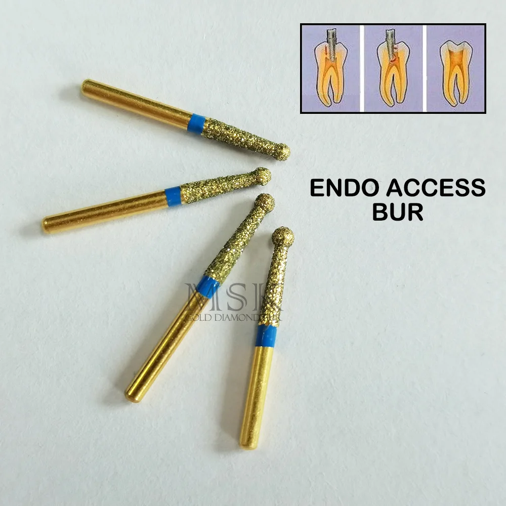

trial order dental gold diamond bur 1 piece, wheel,round ball,cone,double cone,needles,football,pear,cylinder,flame shape