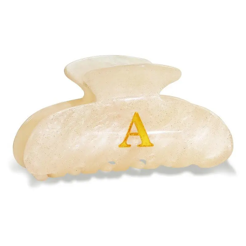 

Initial A Hair Clip - Glitter Claw Clip for Women, Durable Acrylic, Graduation Gift
