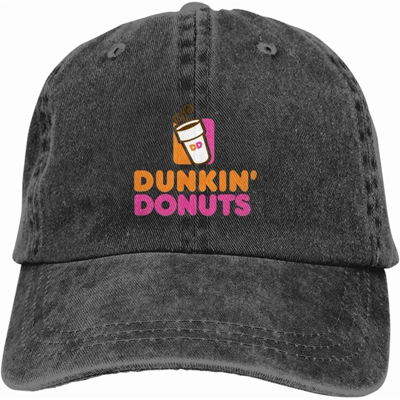 Y2K TRIOEPU Doughnut Dunkin Unisex Camping Vintage Jeans Baseball Classic Cotton dad Hat Adjustable Plain Cap