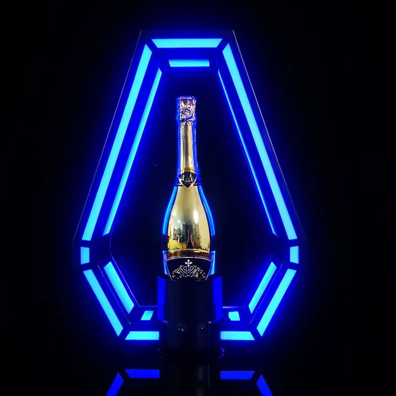 Rechargeable LED Champagne Wine Bottle Glorifier Display Stand VIP Presenter Service for Night Club Lounge Bar Party Decoration