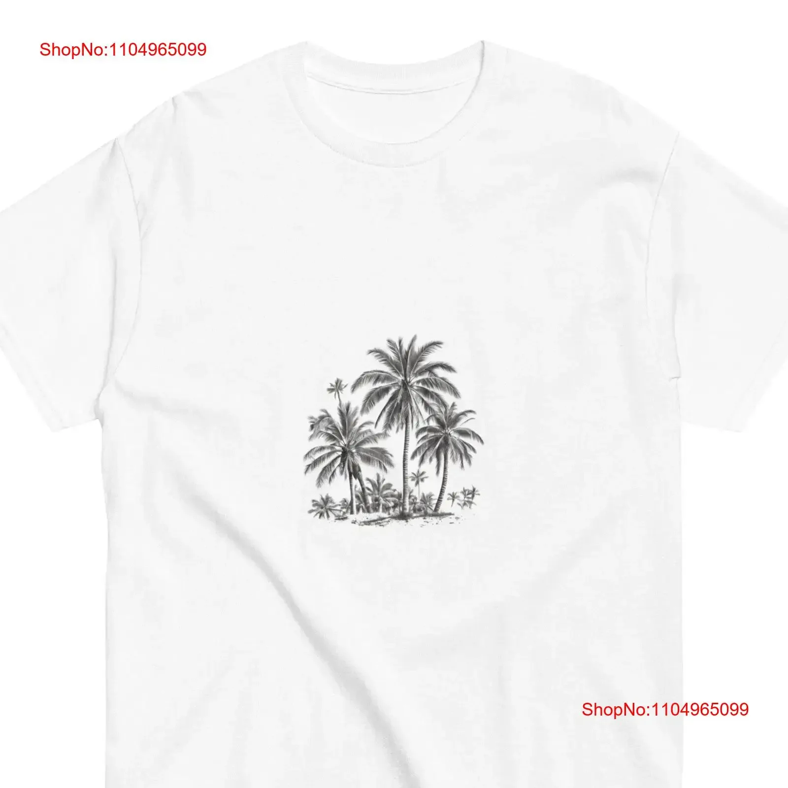 

Palm Tree Print T Shirt vintage Washed Versatile Stretched fashion Casual Comfortable streetwear designer clothes Slightly