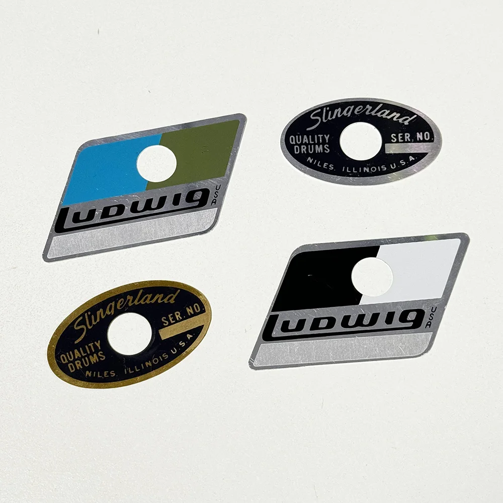 

Ludwig 1970-х 1980-х годов Остроконечный значок барабана / Slingerland Niles ILLINOIS 1962-1970 70-х годов через овальную части значка барабана в начале 80-х