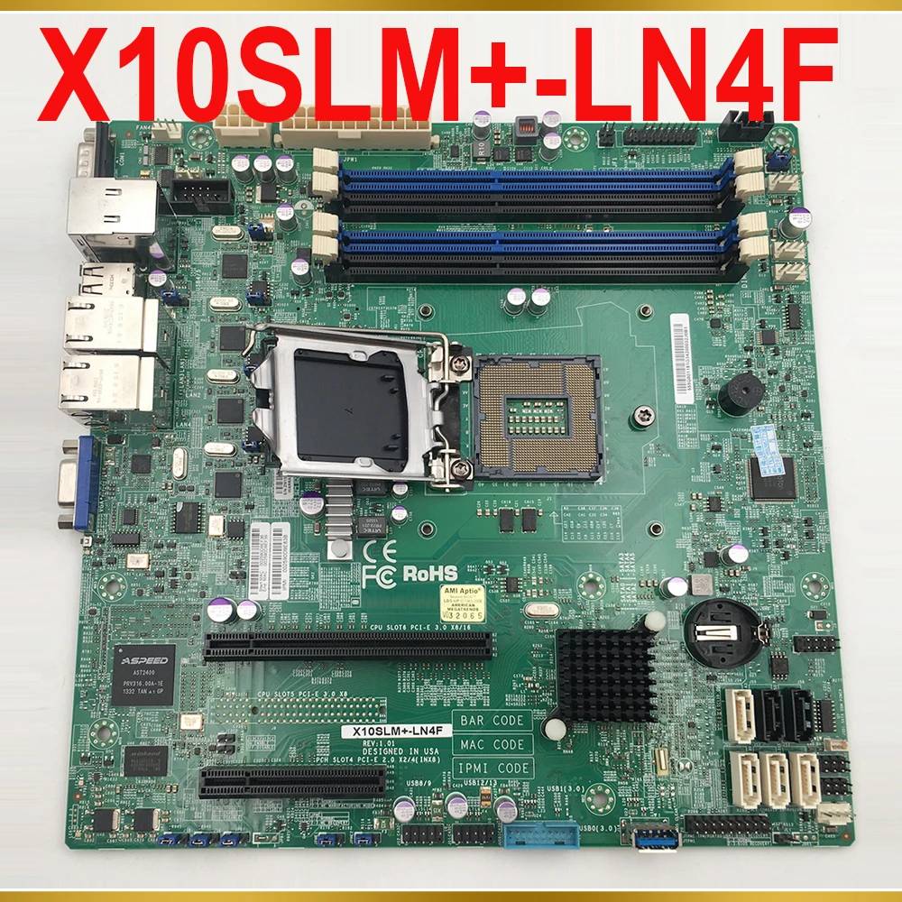 SuperMicro 서버 마더보드용 지지대 E3-1230V3, LGA 1150 X10SLM +-LN4F