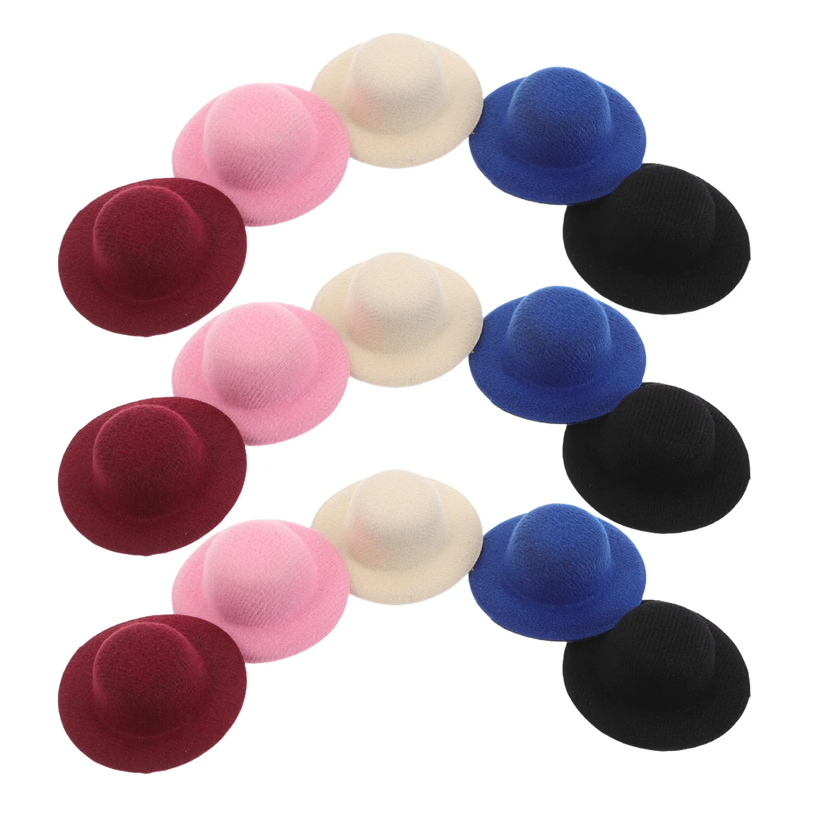 15Pcs Hat For Kids Art Project New Years Party Decor Craft Hats Miniature Top Lightweight Soft Material