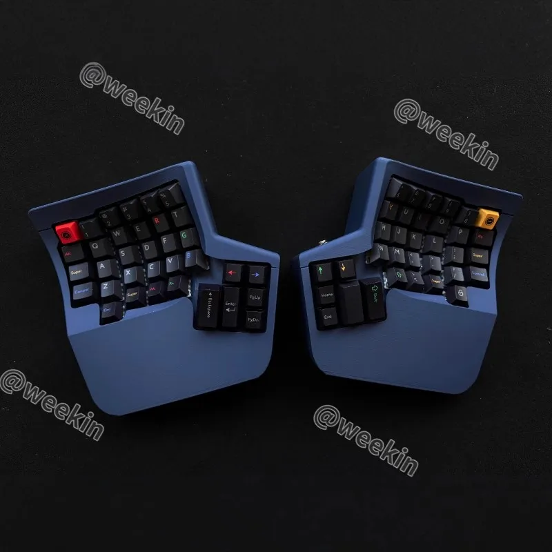 Wk Kinesis مجموعة لوحة المفاتيح سبليت 2.4 جرام وضع واحد بيئة العمل الساخن مبادلة لوحة المفاتيح الميكانيكية اللاسلكية ملحقات مخصصة دعم قارورة