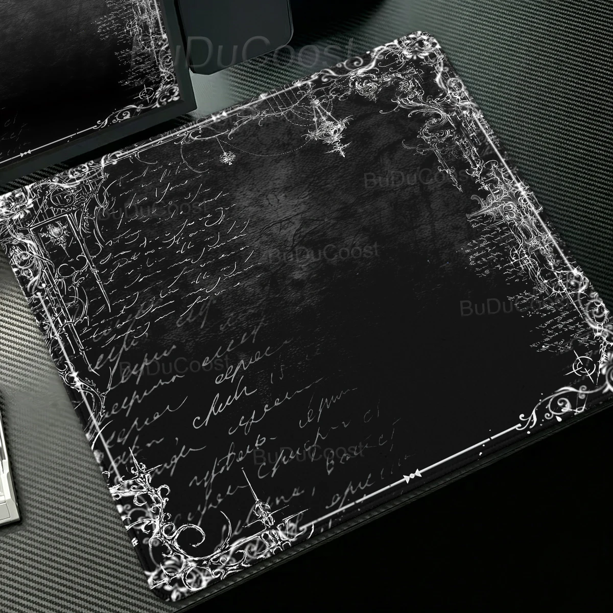 Black White Gothic Aesthetics Small Mouse Pad Gaming Non-Slip Mouse Mat PC Accessories Mat Office Keyboard Mousepad Desks Decort