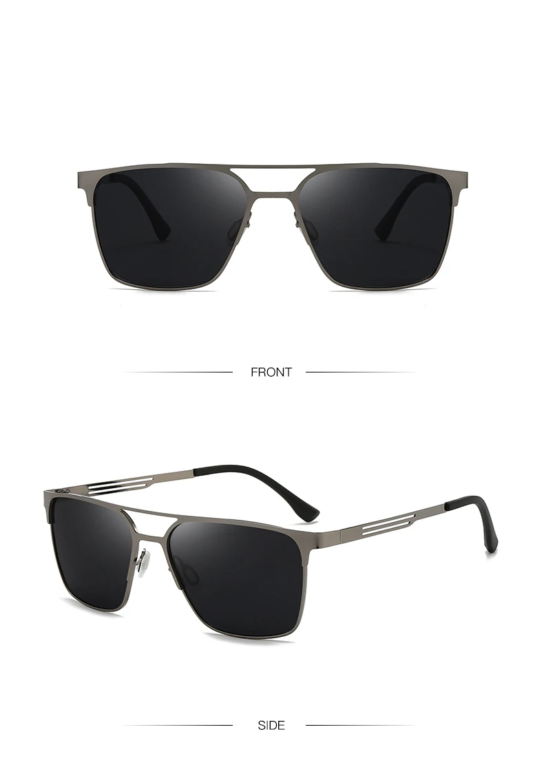 Polarisierte Sonnenbrille aus Metall im neuen Stil, modische Doppelrahmen-Sonnenbrille, geeignet zum Fahren und Sonnenschutz 5149 – Detail 16