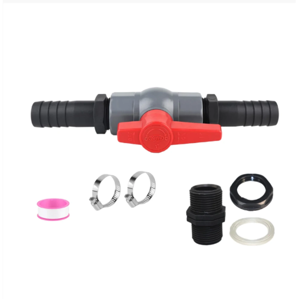 

Шаровой кран из ПВХ с соединителем для бассейна и сада, 19 мм, 25 мм, 32 мм, с шланговым соединителем