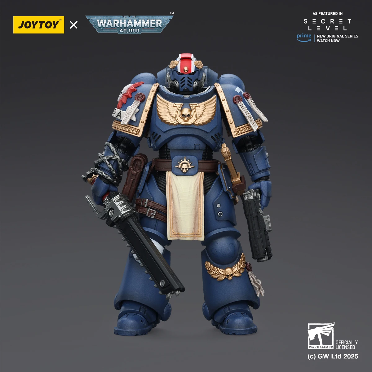 JOYTOY Warhammer 40K 1/18 Ultramarines Titus Metaurus Levantus Torvald عمل نموذج لجسم دمى لعبة لعرض المجموعة #5