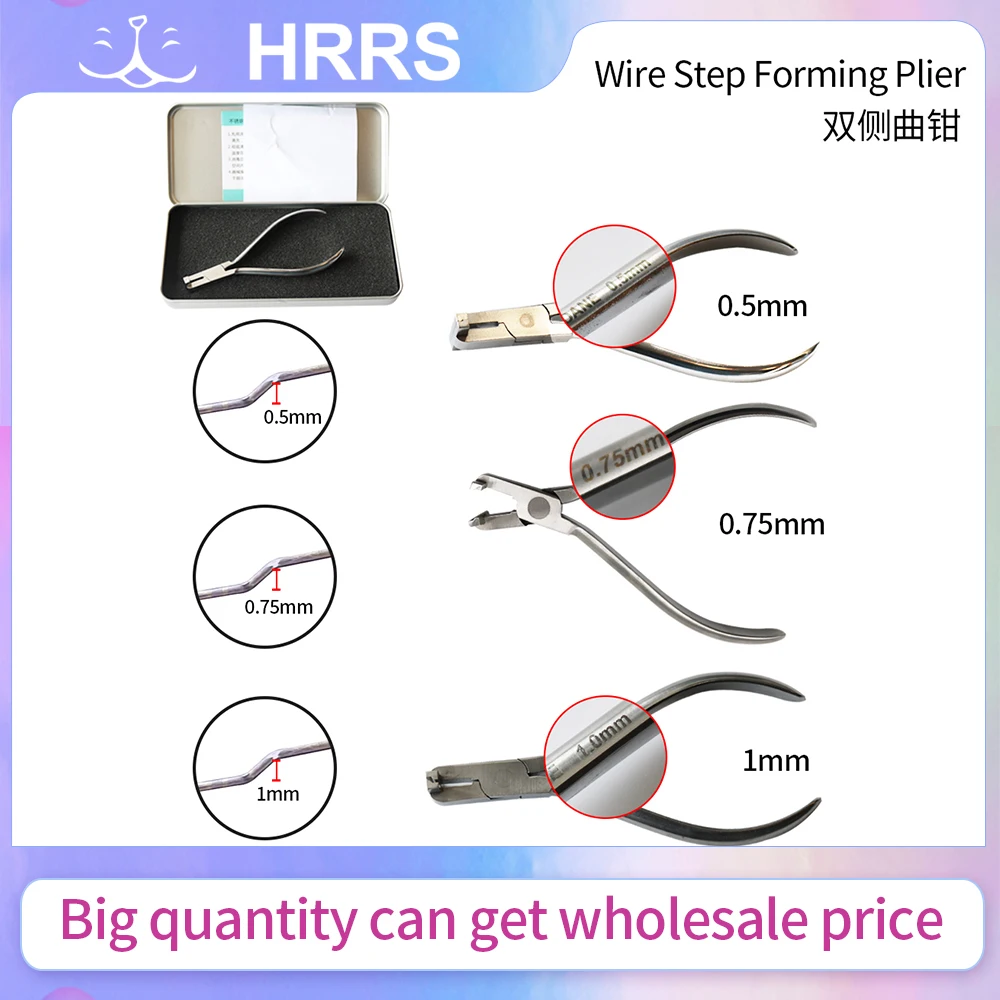 

1 коробка, стоматологические ортодонтические плоскогубцы из нержавеющей стали для формирования ступеней из проволоки