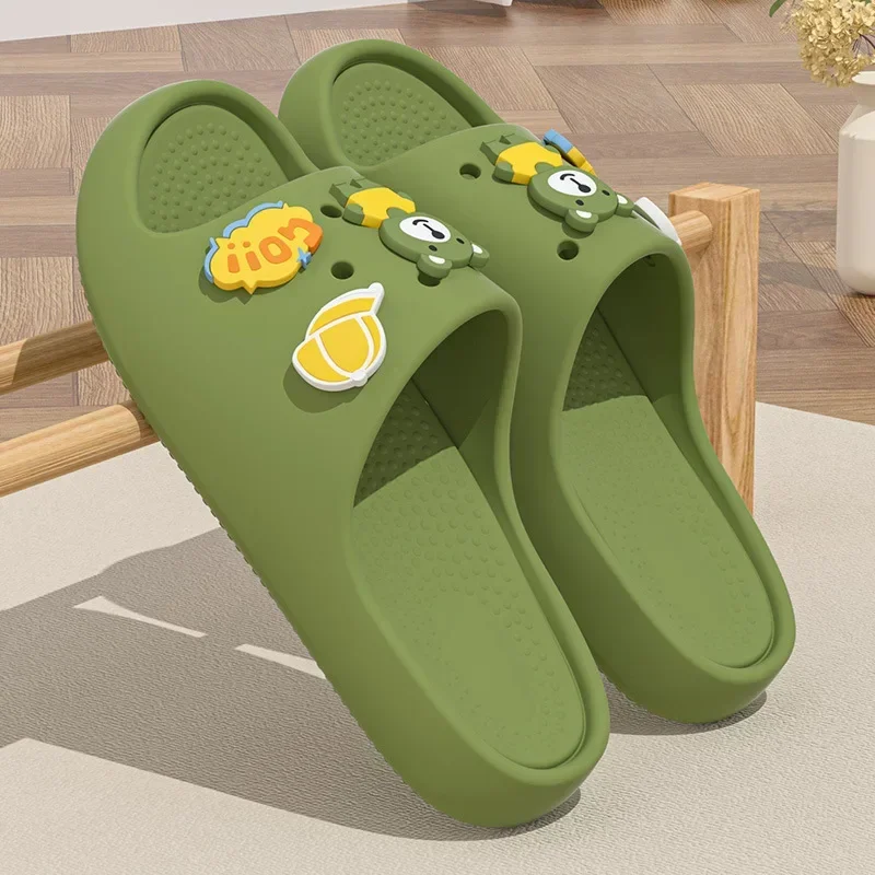 Summer Women Cloud Slippers Indoor Home Casual Soled Soft Cartoon Flip Flops Bathroom Non Slip Sandals Outdoor Beach Slides Shoe