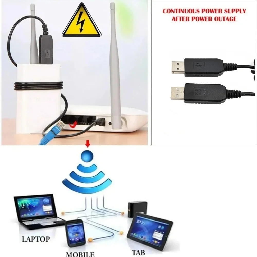 1 PCS USB Power Boost Line DC 5v /9v/12v Step Up Module USB Converter Adapter Cable For DVD Player TV Monitor 5.5x2.1mm Plug