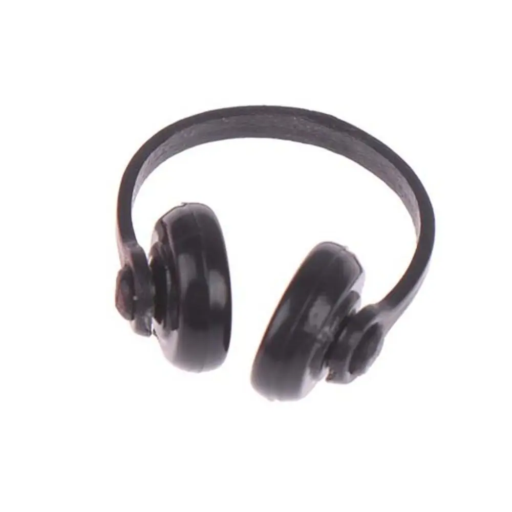 

Dollhouse Props Dollhouse Headphone Model Classic Toys 1/12 Scale Miniature Headset Model Plastic Miniatures Wireless Earphone