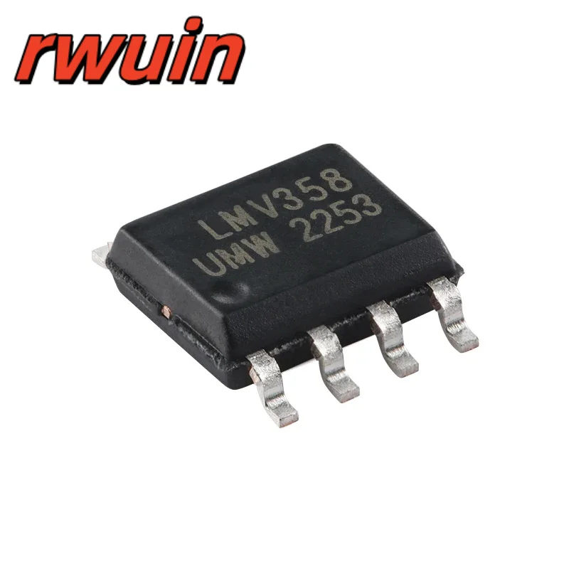 20pcs LMV358 LMV358IDR SOP-8 Two-Channel Low-Power Rail-to-Rail Operational Amplifier Chip IC Integrated Circuit