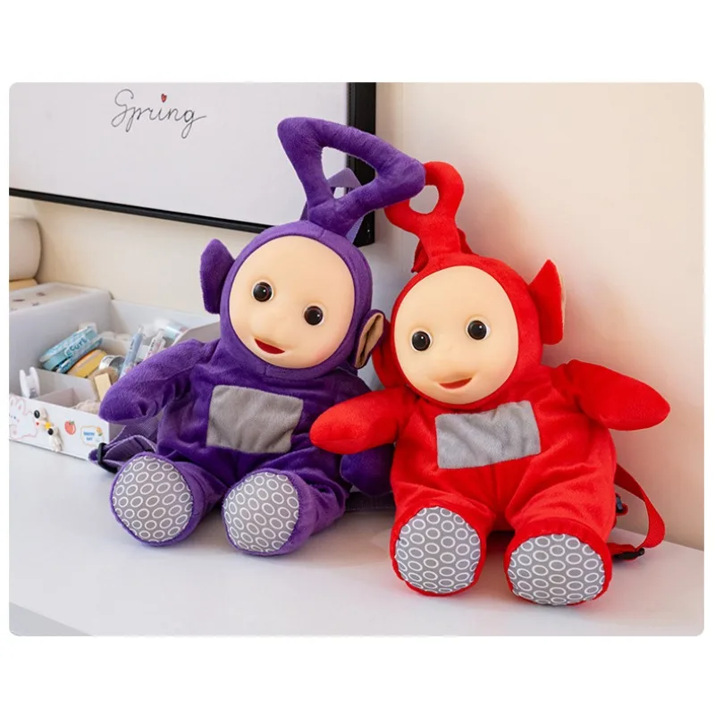 

Teletubbiess Cartoon Anime Peripheral Backpack Plush Doll Toy Bag Tinky Winky Po Laa Laa Dipsy Birthday Gift