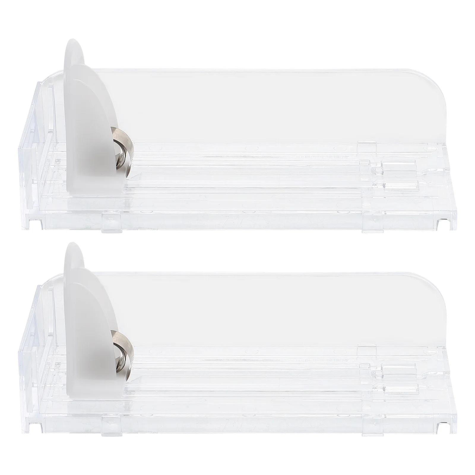 

2pcs Auto Case Transparent Showcase For Supermarket Display Rack Cigarette Display Stand Automatic Cigarette Case