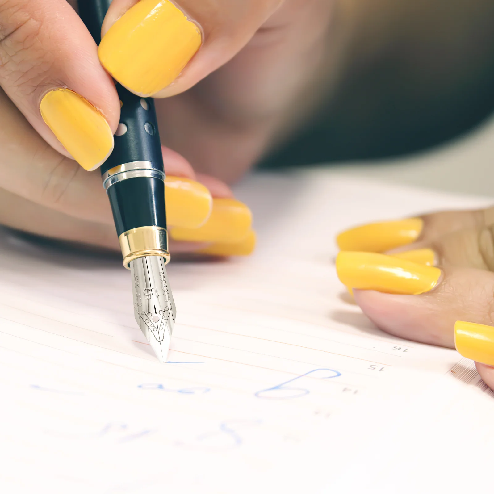 30 peças caneta tinteiro sobressalente pontas substituições canetas verdes poros caligrafia para desenho estudantes preto