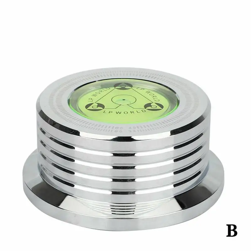 

Universal 60Hz LP Vinyl Record Player Disc Turntable Stabilizer with Level Aluminum Alloy Weight Clamp Drop Shipping