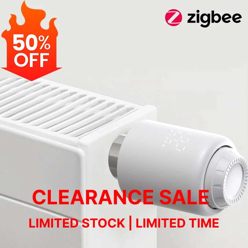 

Tuya Zigbbe Thermostat Radiator Valve Smart TRV Thermostatic Head Heating Temperature Controller Voice Alexa Google Home