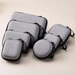 1PC Mini EVA Storage Bag Pouch Carrying Bag Zipper Earphone Case For Airpod Earphone/Phone/Charging Cable Digital Accessories