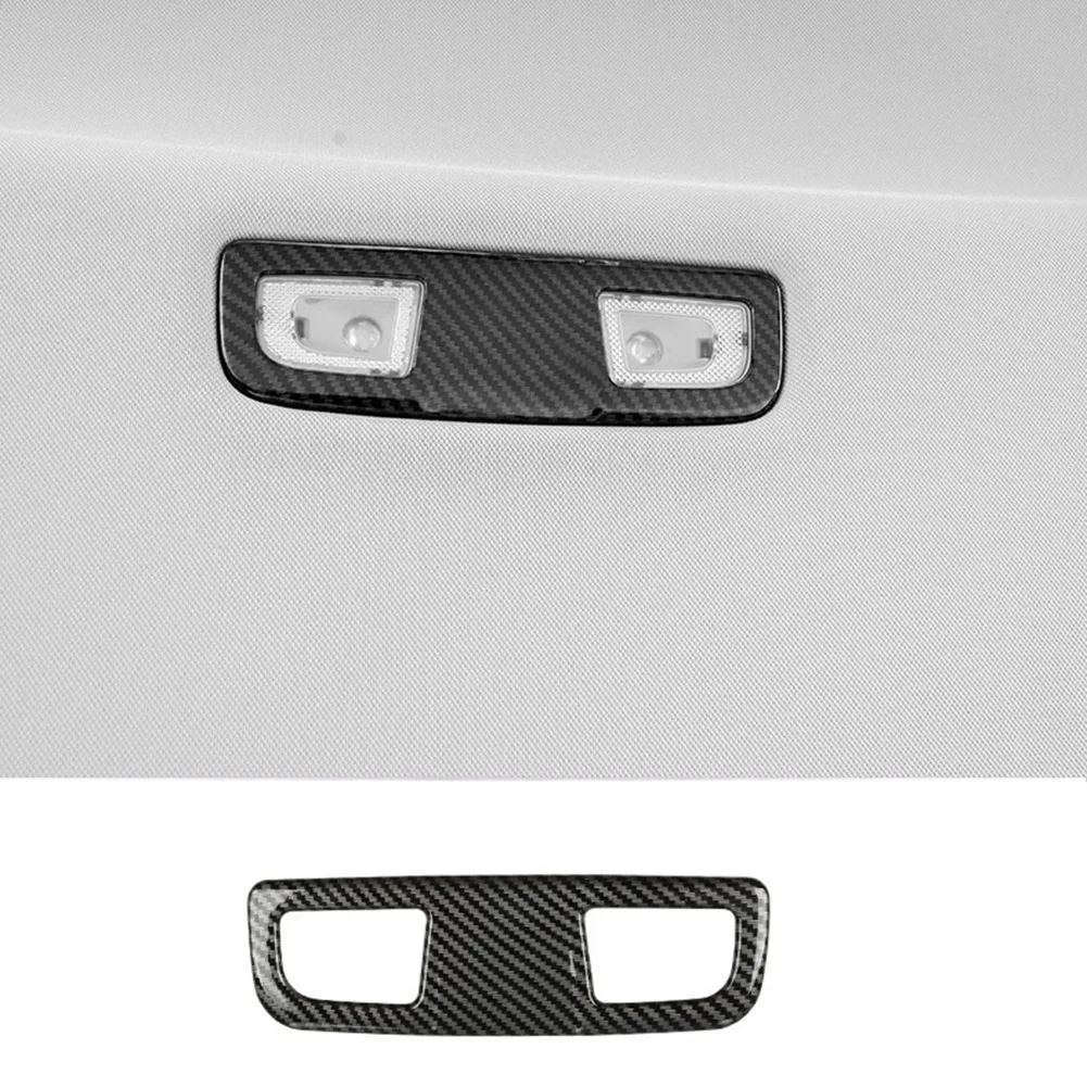 For Buick Regal 2017 2018 2019 Carbon Fiber Car Roof Rear Reading Light Lamp Cover Trim Frame Decor Sticker Accessories